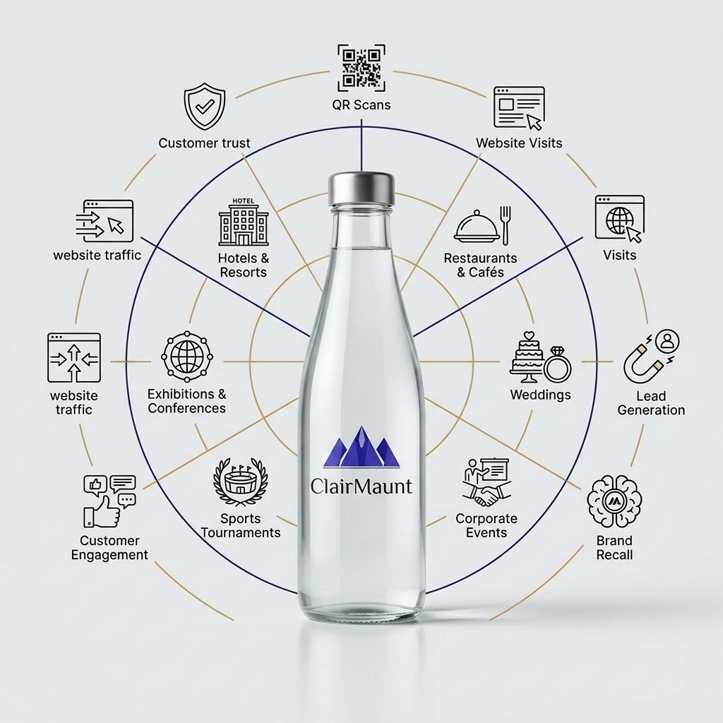 ClairMaunt Luxury Marketing Ecosystem Infographic showing Use Cases and Outcomes